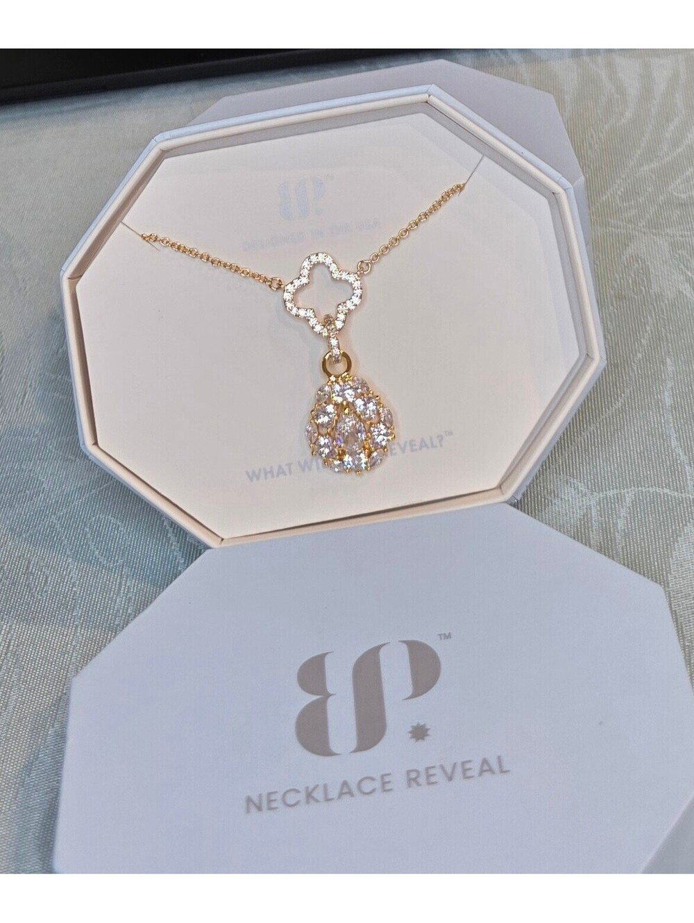 The Kennedy Necklace Exclusive Bringback Gold Plated with CZ